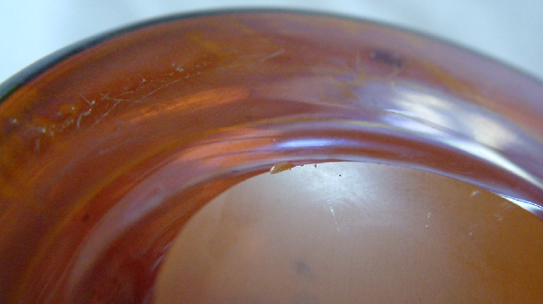 vintage iridescent glass vase WMF MYRA